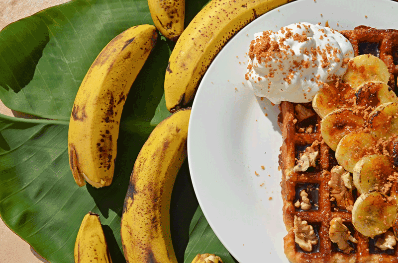 Waffle Pakova Toffee con Nueces Caramelizadas