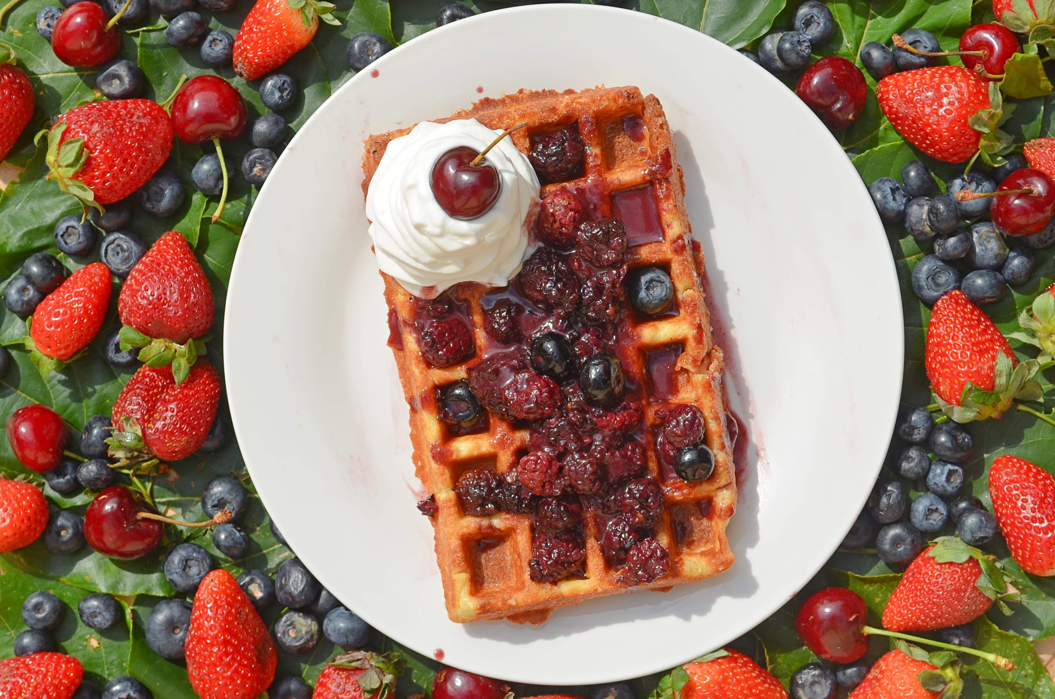 Waffle de Frutos del Monte